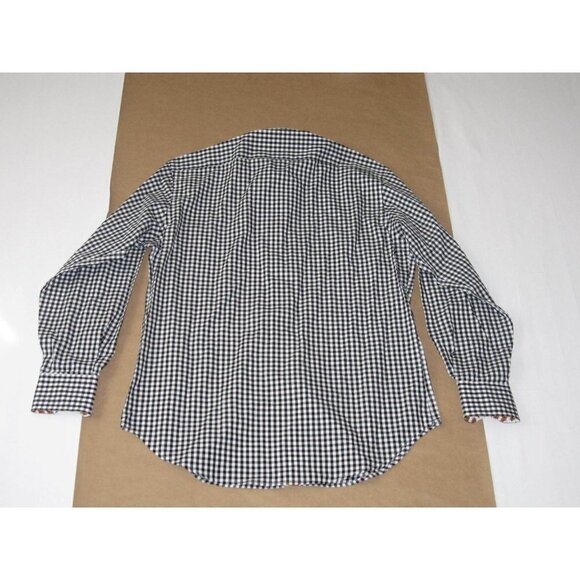 New W/ Tag Thomas Dean TD Collegiate OSU Button Up Plaid Long Sleeve Shirt Sz M - Picture 9 of 12